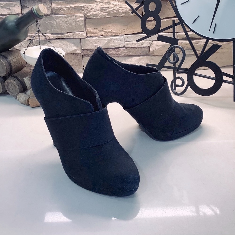 Suede Heeled Booties